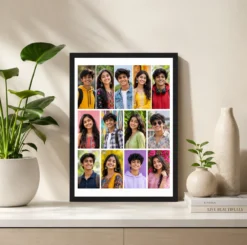 Alternative view of 13 Photo Collage Frame 5+4+4 Three Row Layout