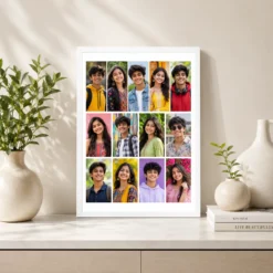 13 Photo Collage Frame 5+4+4 Three Row Layout 7 13 photo collage frame 5 4 4 three row layout india 10 white 2