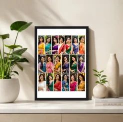 Alternative view of 13 Photo Collage Frame Brick Offset 7+6 Two Row Layout