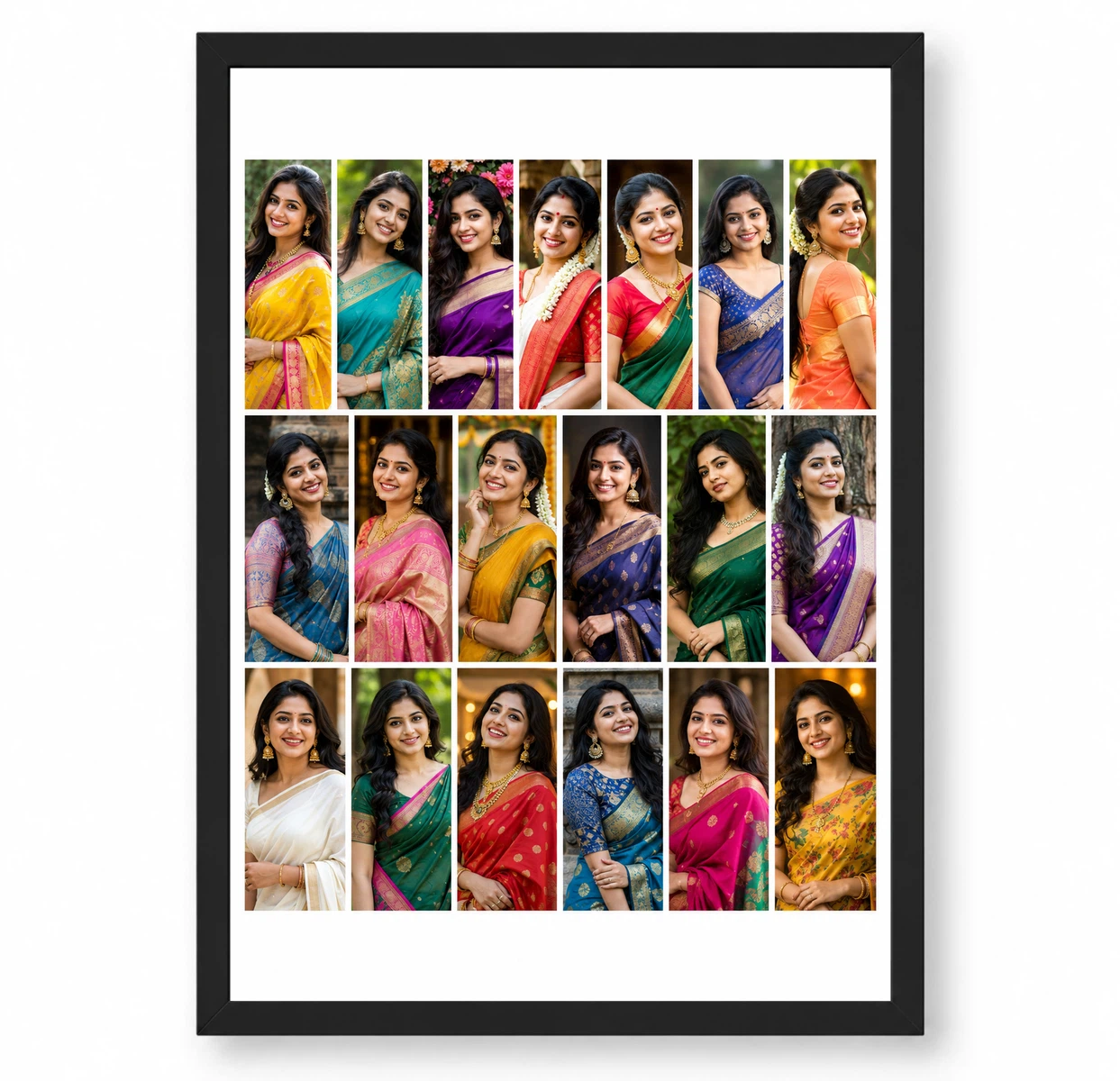 13 Photo Collage Frame Brick Offset 7+6 Two Row Layout 1 13 Photo Collage Frame Brick Offset 7+6 Two Row Layout