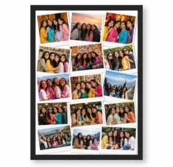 13 Photo Collage Frame Scattered Polaroids 13 Memory Wall Layout