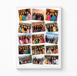 13 photo collage frame scattered polaroids 13 memory wall layout india 13 white main