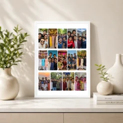 14 photo collage frame 14 rounded corner grid layout india 02 white 2