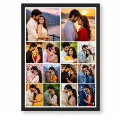 14 Photo Collage Frame 2+4+4+4 Four Tier Layout