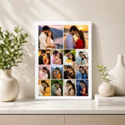 14 Photo Collage Frame 2+4+4+4 Four Tier Layout 7 14 photo collage frame 2 4 4 4 four tier layout india 03 white 2