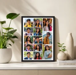 Alternative view of 14 Photo Collage Frame 3-Column 5+5+4 Vertical Layout