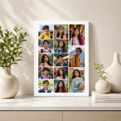 14 Photo Collage Frame 3-Column 5+5+4 Vertical Layout 7 14 photo collage frame 3 column 5 5 4 vertical layout india 05 white 2