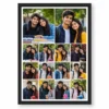 14 photo collage frame 3x4 grid plus 2 hero layout india 06 black main