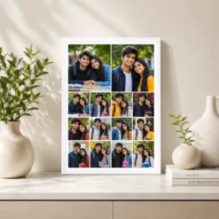 14 Photo Collage Frame 3x4 Grid Plus 2 Hero Layout 7 14 photo collage frame 3x4 grid plus 2 hero layout india 06 white 2