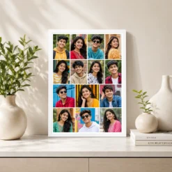 14 Photo Collage Frame 4+4+3+3 Four Row Layout 7 14 photo collage frame 4 4 3 3 four row layout india 08 white 2