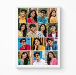 14 Photo Collage Frame 4+4+3+3 Four Row Layout 6 14 photo collage frame 4 4 3 3 four row layout india 08 white main