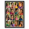 14 Photo Collage Frame 4-Col 4+4+3+3 Uneven Column Layout 8 14 photo collage frame 4 col 4 4 3 3 uneven column layout india 07 black main