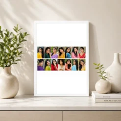 14 Photo Collage Frame 7x2 Wide Grid Layout 7 14 photo collage frame 7x2 wide grid layout india 09 white 2