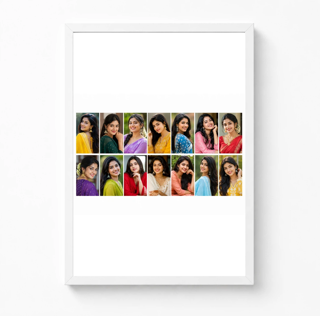 14 Photo Collage Frame 7x2 Wide Grid Layout 3 14 Photo Collage Frame 7x2 Wide Grid Layout - Image 3