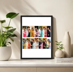 Alternative view of 14 Photo Collage Frame Brick Pattern 7+7 Offset Layout