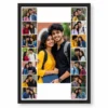 15 photo collage frame 1 hero 2x7 grid around layout india 01 black main