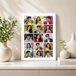 15 photo collage frame 15 rounded corner modern grid layout india 02 white 2