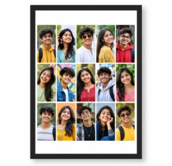 15 Photo Collage Frame 5+5+5 Three Equal Rows Layout
