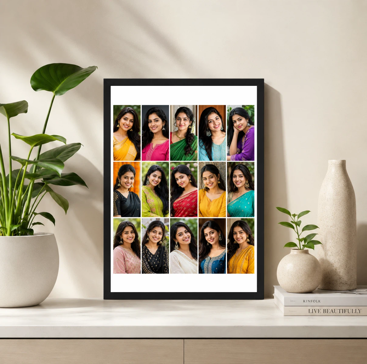 15 Photo Collage Frame 5x3 Wide Landscape Grid Layout 2 15 Photo Collage Frame 5x3 Wide Landscape Grid Layout - Image 2