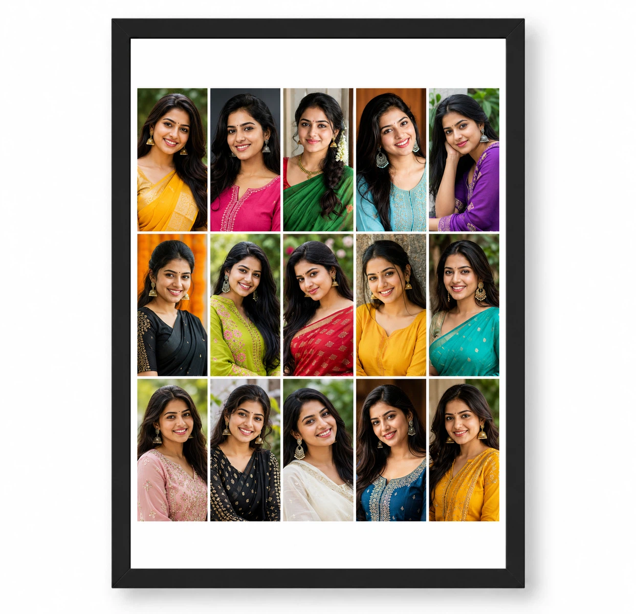 15 Photo Collage Frame 5x3 Wide Landscape Grid Layout 1 15 Photo Collage Frame 5x3 Wide Landscape Grid Layout