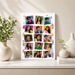 15 photo collage frame scattered 15 polaroid memory layout india 09 white 2
