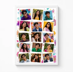 15 photo collage frame scattered 15 polaroid memory layout india 09 white main