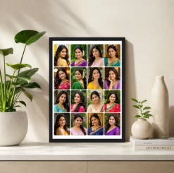 Alternative view of 16 Photo Collage Frame 16 Rounded Corner Soft Grid Layout