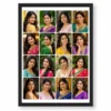 16 photo collage frame 16 rounded corner soft grid layout india 01 black main