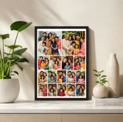 Alternative view of 16 Photo Collage Frame 2+4+5+5 Four Tier Expanding Layout