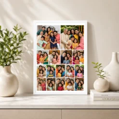 16 photo collage frame 2 4 5 5 four tier expanding layout india 02 white 2