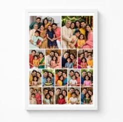 16 photo collage frame 2 4 5 5 four tier expanding layout india 02 white main