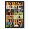 16 photo collage frame 2x8 tall grid layout india 03 black main