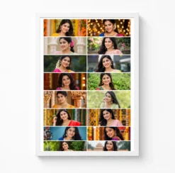 16 Photo Collage Frame 2x8 Tall Grid Layout 6 16 photo collage frame 2x8 tall grid layout india 03 white main