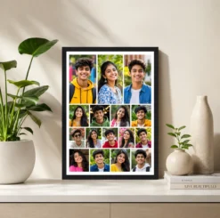 Alternative view of 16 Photo Collage Frame 3 Big Hero + 13 Small Grid Layout