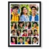 16 Photo Collage Frame 3 Big Hero + 13 Small Grid Layout 8 16 photo collage frame 3 big hero 13 small grid layout india 04 black main