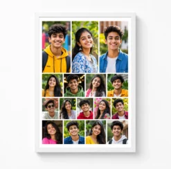 16 Photo Collage Frame 3 Big Hero + 13 Small Grid Layout 6 16 photo collage frame 3 big hero 13 small grid layout india 04 white main