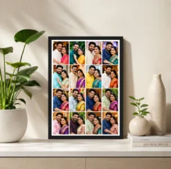 Alternative view of 16 Photo Collage Frame 4-Column 4 Each Perfect Vertical Layout