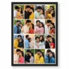 16 Photo Collage Frame 4x4 Perfect Square Grid Layout 9 16 photo collage frame 4x4 perfect square grid layout india 06 black main