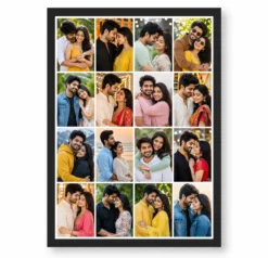 16 Photo Collage Frame 4x4 Perfect Square Grid Layout