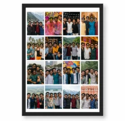 16 Photo Collage Frame 4x4 Window Pane Layout