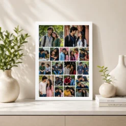 16 photo collage frame mosaic 16 mixed pinterest layout india 09 white 2