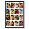 16 photo collage frame scattered polaroids 16 wall layout india 10 black main