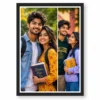 2 Photo Collage Frame Asymmetric Large Small Duo Wall Art 9 2 photo collage frame asymmetric large small duo wall art india 01 black main