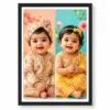 2 Photo Collage Frame Giant Portrait Pair Full Height Wall Art 8 2 photo collage frame giant portrait pair full height wall art india 04 black main