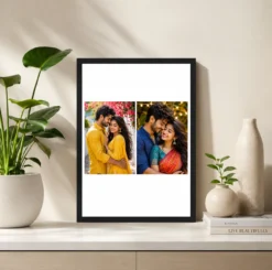 Alternative view of 2 Photo Collage Frame Square Duo Centered Grid Layout Gift