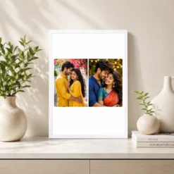 2 photo collage frame square duo centered grid layout gift india 07 white 2