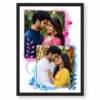 2 photo collage frame stepped cascade offset duo wall art india 09 black main