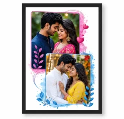 2 Photo Collage Frame Stepped Cascade Offset Duo Wall Art