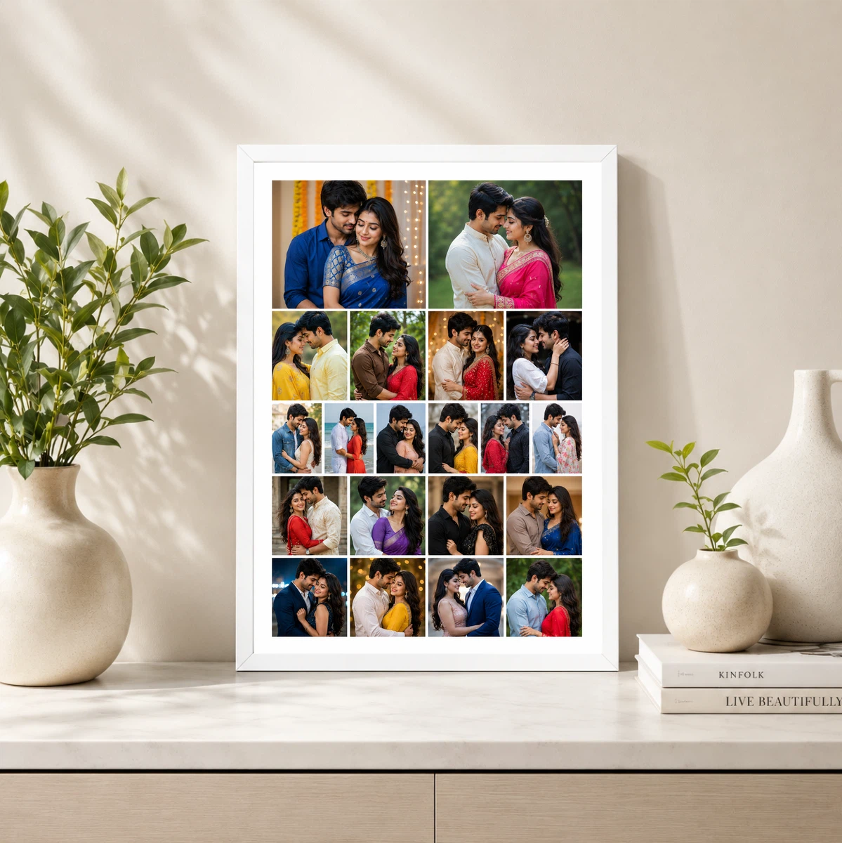 20 Photo Collage Frame 2+4+6+4+4 Expanding Row Layout 4 20 Photo Collage Frame 2+4+6+4+4 Expanding Row Layout - Image 4