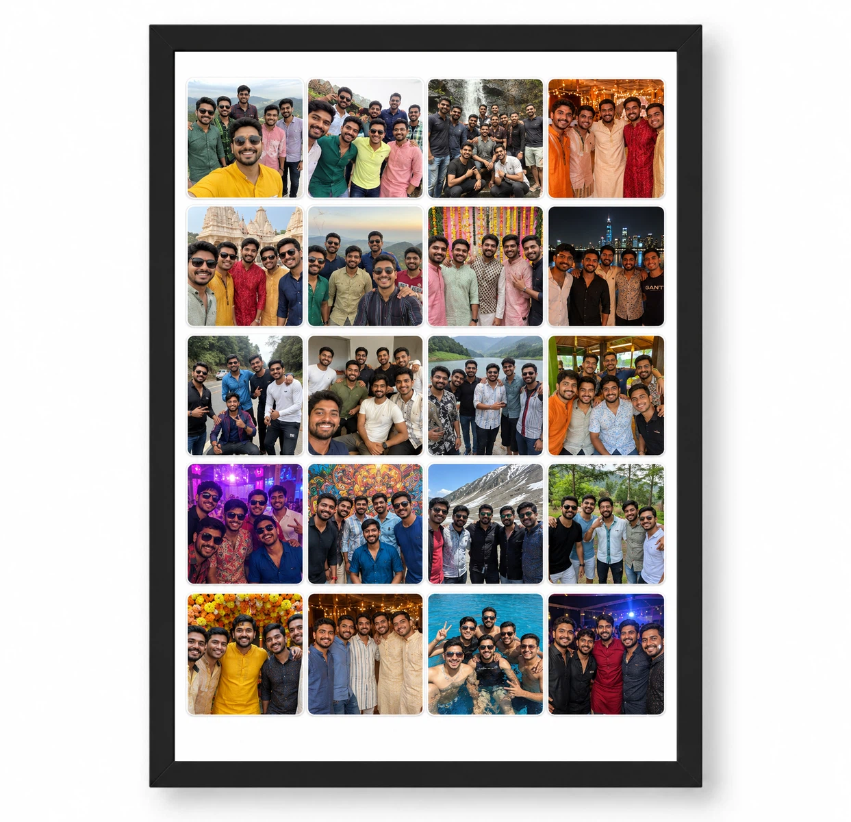 20 Photo Collage Frame 20 Rounded Soft Grid Modern Layout 1 20 Photo Collage Frame 20 Rounded Soft Grid Modern Layout